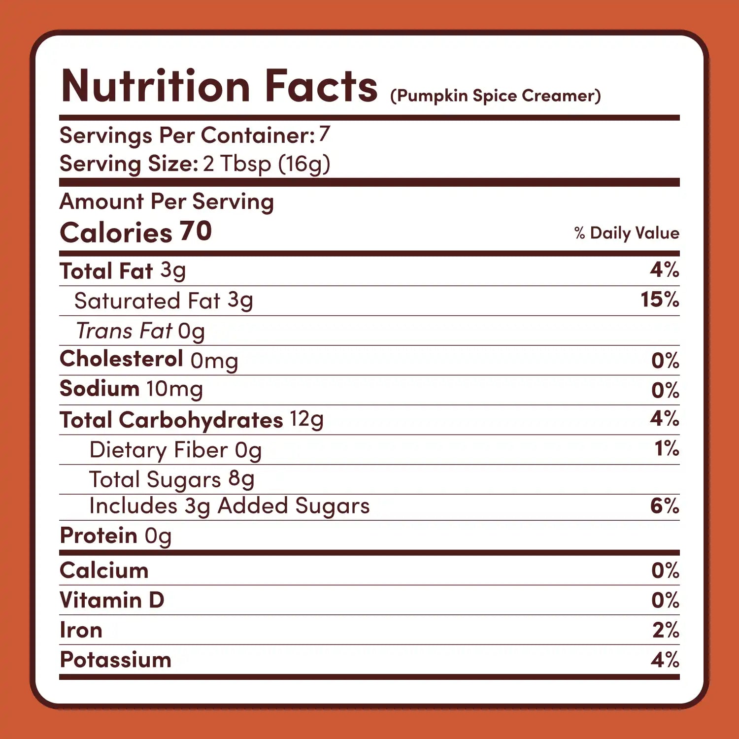 Pumpkin Spice Superfood Creamer Add-On