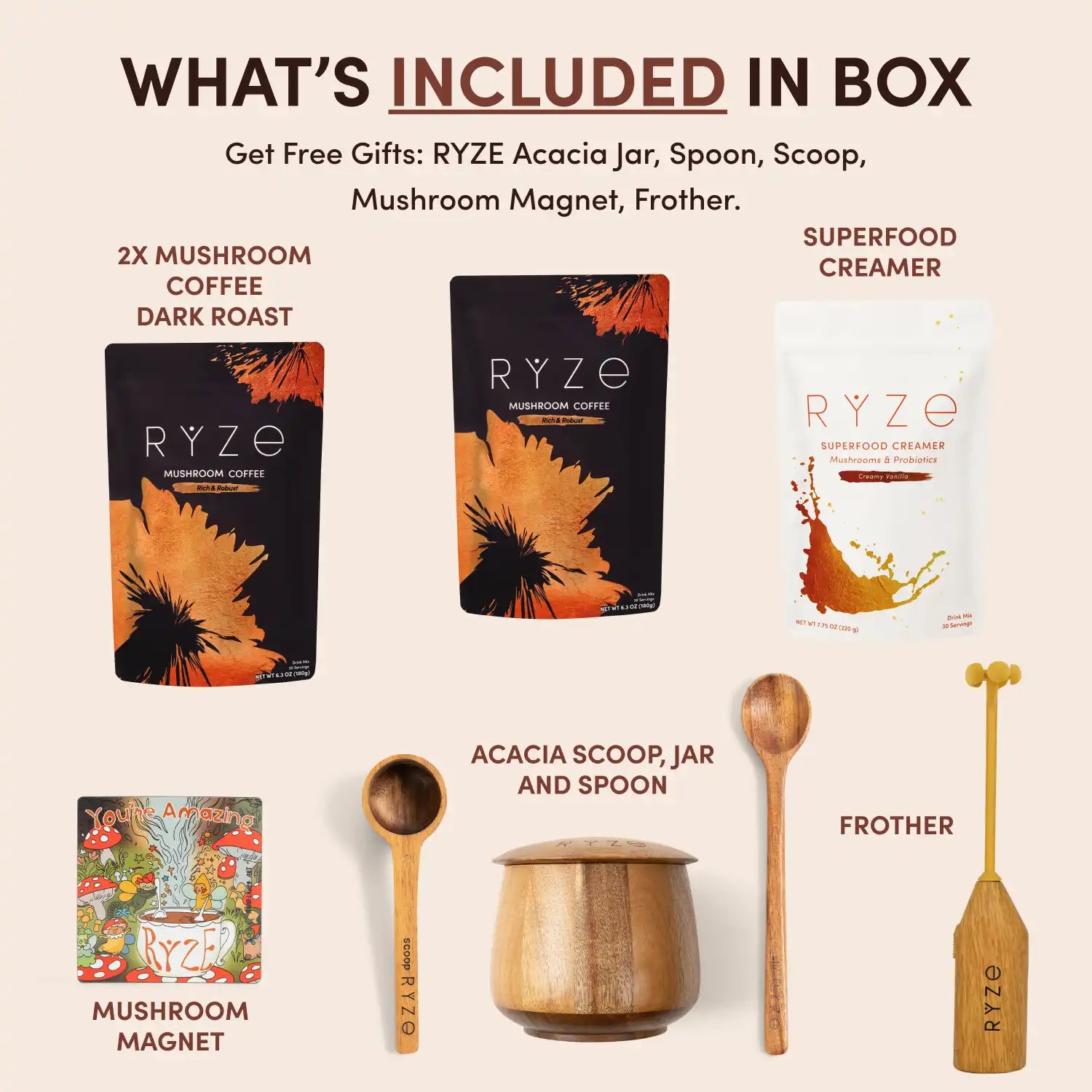 Mushroom Coffee Ritual Set